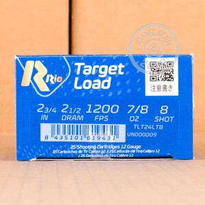  ammo made by Rio Ammunition with a 2-3/4" shell.