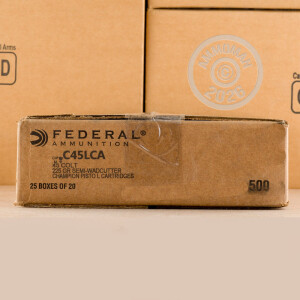 Image of the 45 COLT FEDERAL CHAMPION 225 GRAIN SWC (20 ROUNDS) available at AmmoMan.com.