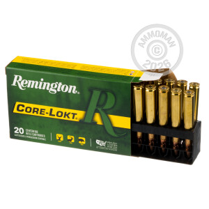 Image of the .30-06 SPRINGFIELD REMINGTON CORE-LOKT 150 GRAIN SP (20 ROUNDS) available at AmmoMan.com.