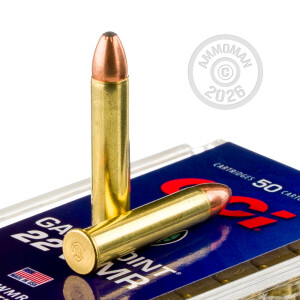 Photograph showing detail of 22 WMR CCI GAMEPOINT 40 GRAIN JSP (2000 ROUNDS)