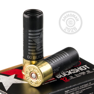 Image of 12 GAUGE STARS AND STRIPES 2-3/4" 9 PELLET 00 BUCKSHOT (250 ROUNDS)