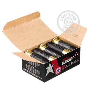 Image of 12 GAUGE STARS AND STRIPES 2-3/4" 9 PELLET 00 BUCKSHOT (250 ROUNDS)