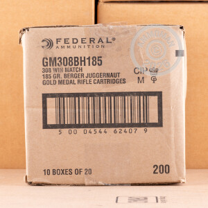 Image detailing the brass case on the Federal ammunition.