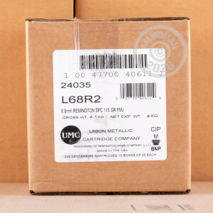 Image of 6.8MM SPC REMINGTON UMC 115 GRAIN FMJ (200 ROUNDS)