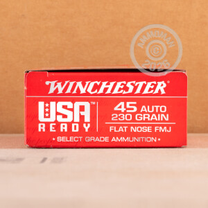 Image of Winchester .45 Automatic pistol ammunition.