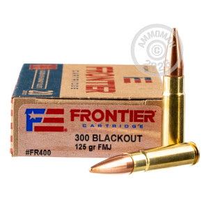 Image of the 300 AAC BLACKOUT HORNADY FRONTIER 125 GRAIN FMJ (200 ROUNDS) available at AmmoMan.com.