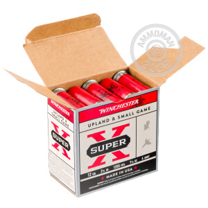 Photograph showing detail of 12 GAUGE WINCHESTER SUPER-X 2 3/4" 1-1/8 OZ. #4 SHOT (25 ROUNDS)
