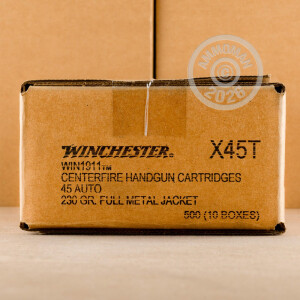 Image of Winchester .45 Automatic pistol ammunition.