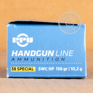 Image of Prvi Partizan 38 Special pistol ammunition.