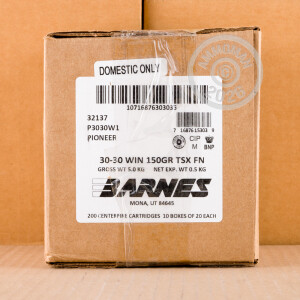 Image detailing the brass case on the Barnes ammunition.