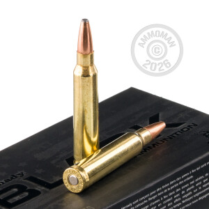 A photograph of 200 rounds of 75 grain 5.56x45mm ammo with a soft point bullet for sale.