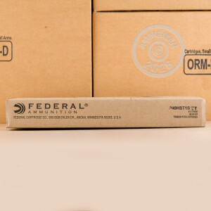 Photograph showing detail of 40 S&W FEDERAL PREMIUM 180 GRAIN HST JHP (20 ROUNDS)