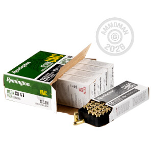 Photo detailing the .40 S&W REMINGTON UMC 180 GRAIN MC (1000 ROUNDS) for sale at AmmoMan.com.
