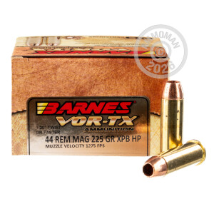 Image of 44 Remington Magnum pistol ammunition at AmmoMan.com.