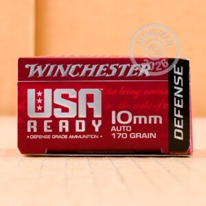 Image of 10MM WINCHESTER USA READY DEFENSE 170 GRAIN JHP (20 ROUNDS)