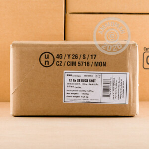 Photo detailing the 12 GAUGE SELLIER & BELLOT 2-3/4" 00 BUCK (250 SHELLS) for sale at AmmoMan.com.