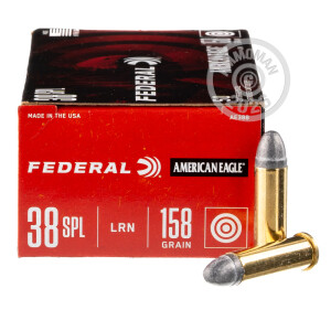 Image of the 38 SPECIAL FEDERAL 158 GRAIN LEAD ROUND NOSE (1000 ROUNDS) available at AmmoMan.com.