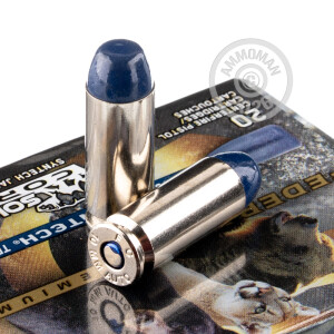 Photo detailing the 10MM FEDERAL SOLID CORE 200 GRAIN SYNTECH JACKETED HARD CAST (20 ROUNDS) for sale at AmmoMan.com.