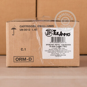 Image of 9mm Luger pistol ammunition at AmmoMan.com.