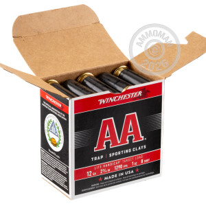 Image of 12 GAUGE WINCHESTER AA LITE HANDICAP 2-3/4" 1 OZ. #8 SHOT (250 ROUNDS)
