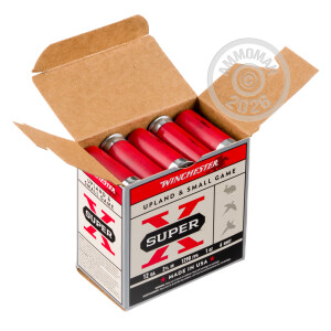 Image of the 12 GAUGE WINCHESTER SUPER-X 2-3/4" 1 OZ. #6 SHOT (25 ROUNDS) available at AmmoMan.com.