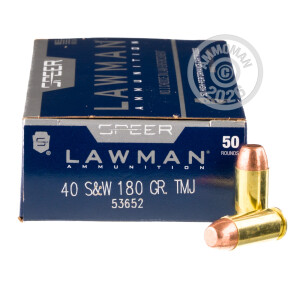 Image of the 40 S&W SPEER 180 GRAIN FULL METAL JACKET (1000 ROUNDS) available at AmmoMan.com.