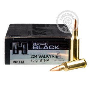 Image of Hornady .224 Valkyrie rifle ammunition.