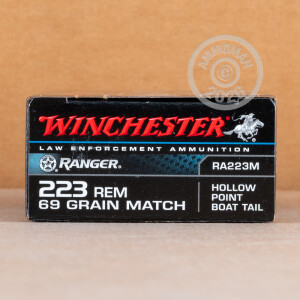 Image detailing the brass case on the Winchester ammunition.