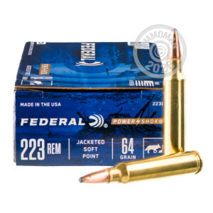 Image of .223 REM FEDERAL POWER-SHOK 64 GRAIN SP (20 ROUNDS)