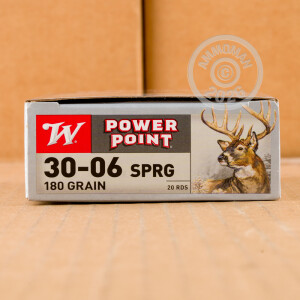 Image of the 30-06 SPRINGFIELD WINCHESTER SUPER-X 180 GRAIN POWER-POINT SP (200 ROUNDS) available at AmmoMan.com.