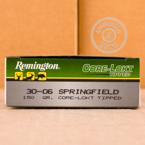 Image of the 30-06 REMINGTON CORE-LOKT TIPPED 150 GRAIN POLYMER TIP (200 ROUNDS) available at AmmoMan.com.