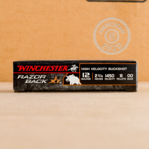 Image of 12 GAUGE WINCHESTER RAZORBACK XT 2-3/4" 00 BUCKSHOT (5 ROUNDS)