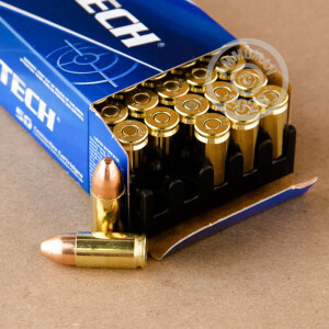 Photograph showing detail of 9MM LUGER MAGTECH 124 GRAIN FMJ NATO (1000 ROUNDS)