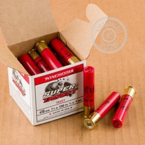 Image of the 410 BORE WINCHESTER SUPER TARGET 2-1/2" 1/2 OZ. #9 SHOT (25 ROUNDS) available at AmmoMan.com.