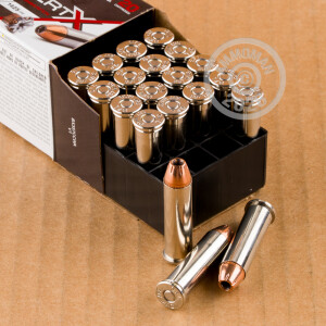 Photo detailing the 357 MAGNUM FIOCCHI COVERTX 125 GRAIN JHP (20 ROUNDS) for sale at AmmoMan.com.