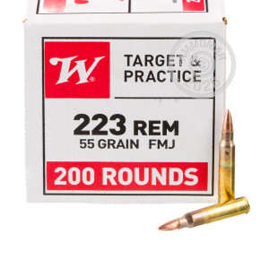 223 Rem Ammo at AmmoMan.com - Winchester USA 55 Grain FMJ - 800 Rounds