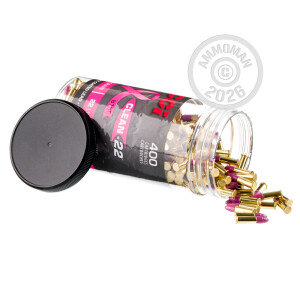  rounds of .22 Long Rifle ammo with Lead Round Nose (LRN) bullets made by CCI.