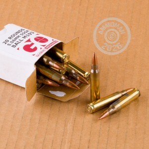 A photo of a box of Global Ordnance ammo in 5.56x45mm.