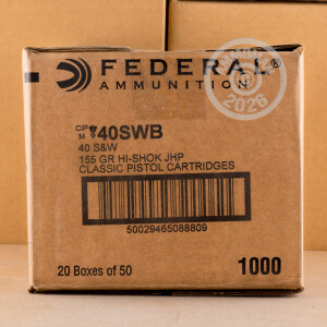Image of .40 S&W FEDERAL HI SHOK 155 GRAIN JHP (50 ROUNDS)
