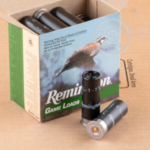 Photo detailing the 12 GAUGE REMINGTON GAME LOADS 2-3/4" 1 OZ. #7.5 SHOT (250 ROUNDS) for sale at AmmoMan.com.