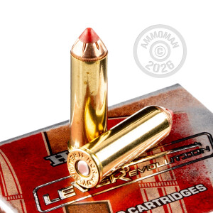 Photo detailing the 41 MAGNUM HORNADY LEVEREVOLUTION 190 GRAIN FTX (20 ROUNDS) for sale at AmmoMan.com.