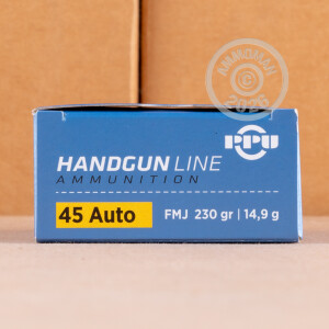Photo of .45 Automatic FMJ ammo by Prvi Partizan for sale at AmmoMan.com.