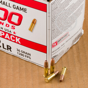 Photo detailing the 22 LR WINCHESTER USA 36 GRAIN CPHP (2000 ROUNDS) for sale at AmmoMan.com.