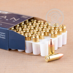 A photo of a box of Speer ammo in 9mm Luger.