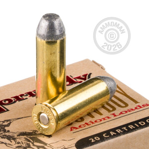Photograph showing detail of 45 COLT HORNADY COWBOY 255 GRAIN LRN (20 ROUNDS)