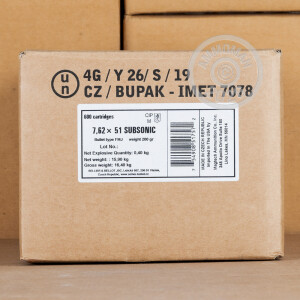 Image of Sellier & Bellot 308 / 7.62x51 rifle ammunition.