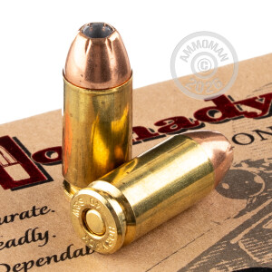Photo detailing the .40 S&W HORNADY CUSTOM XTP 155 GRAIN JHP (20 ROUNDS) for sale at AmmoMan.com.