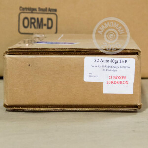 Image of the 32 ACP CORBON SELF-DEFENSE 60 GRAIN JHP (20 ROUNDS) available at AmmoMan.com.