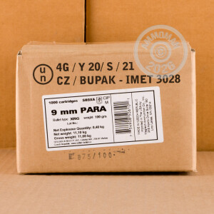 Image of 9MM SELLIER & BELLOT XRG DEFENSE 100 GRAIN SCHP (1000 ROUNDS)