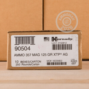 Image of 357 MAGNUM HORNADY AMERICAN GUNNER 125 GRAIN JHP (25 ROUNDS)